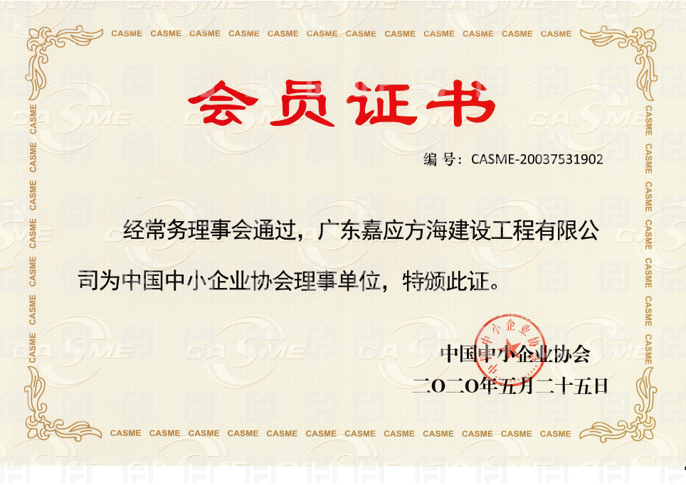 中國中小企業(yè)協(xié)會理事單位